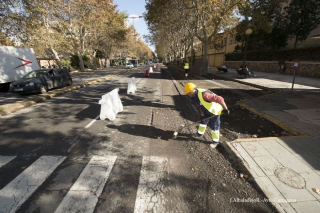 Hoy a las 20 horas se cortará al tráfico el Paseo de Alfonso XIII para su asfaltado