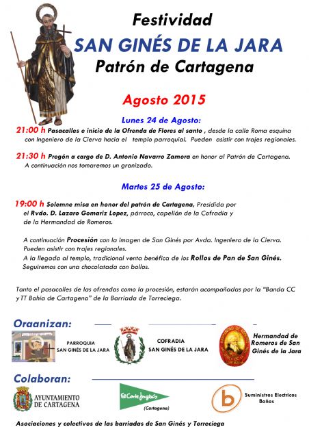 Cartagena celebra la festividad de San Ginés de la Jara