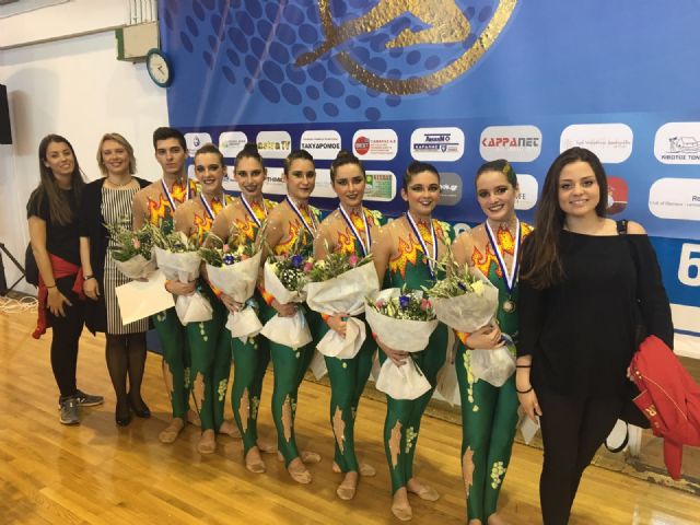 Cartagena obtiene el oro en gimnasia rítmica en el torneo internacional celebrado en Grecia