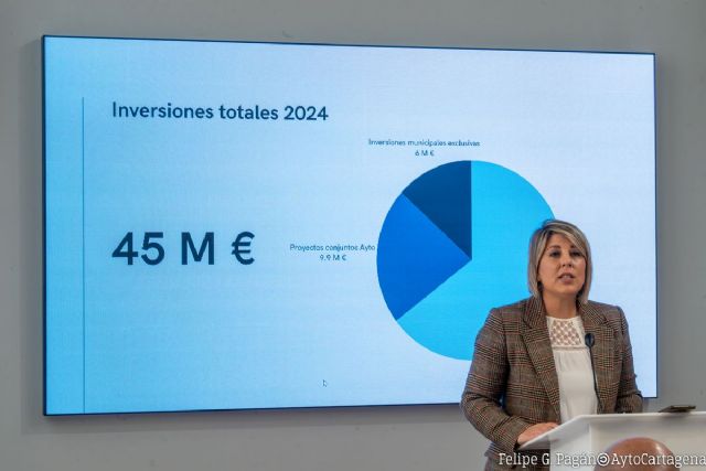 El Ayuntamiento de Cartagena gestionará 45 millones de euros en inversiones en 2024