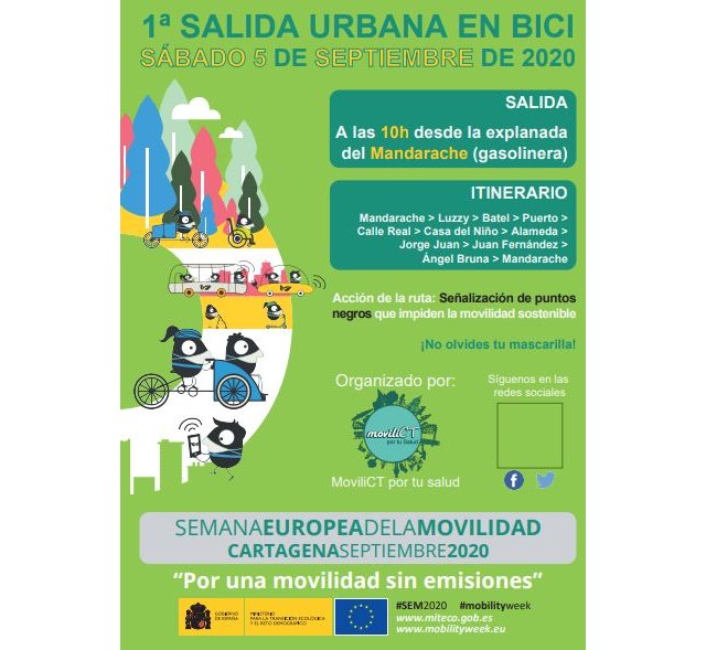 Semana Europea de la Movilidad 2020 en Cartagena