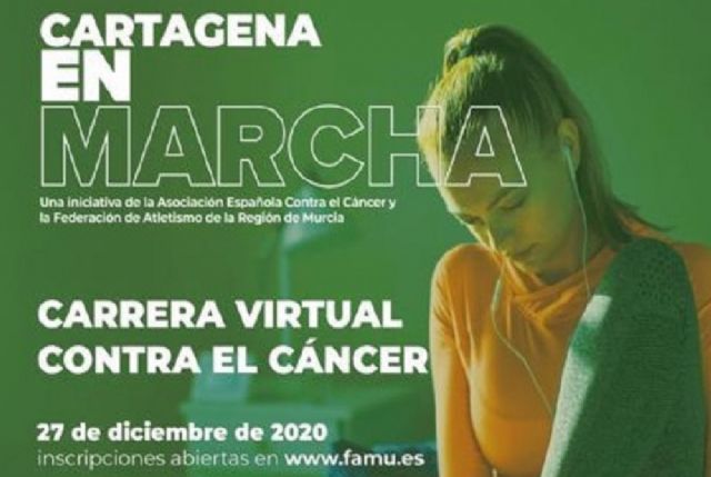 El Ayuntamiento de Cartagena se suma a la carrera virtual contra el cáncer