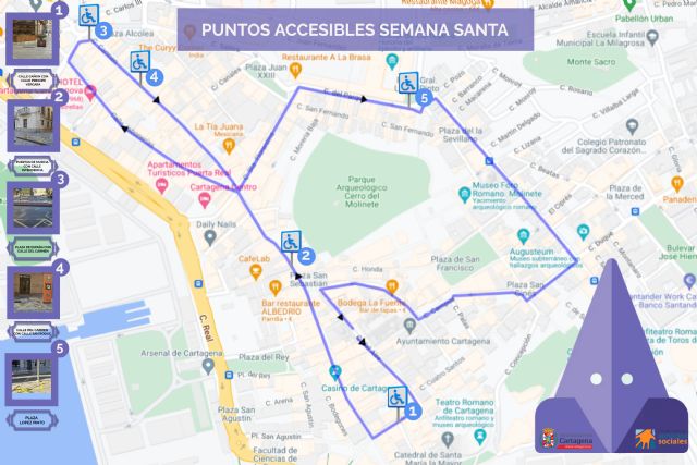 La Semana Santa tendrá espacios reservados y rutas accesibles para que las personas con discapacidad puedan seguir las procesiones