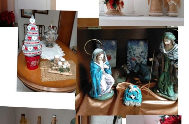 Los mayores presentan sus trabajos más creativos y originales en la I muestra de Decoración Navideña