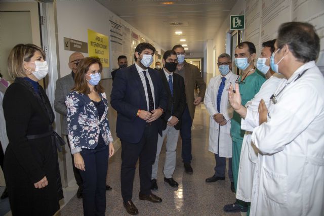 La ampliación del horario de la Unidad de Hemodinámica de Cartagena evita 23 desplazamientos de pacientes en un mes