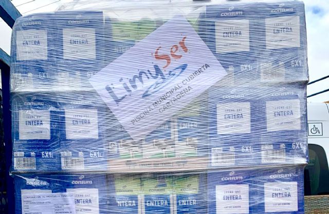 La empresa LimySer dona dos pallets de alimentos al operativo de emergencia