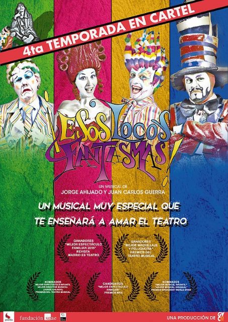 El Teatro Circo Apolo celebra Halloween con el musical familiar Esos locos fantasmas