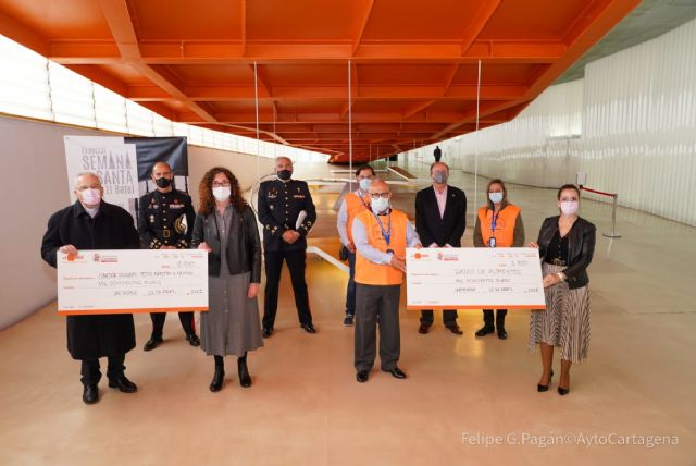 El Banco de Alimentos y el Comedor de Cáritas reciben 3.600 euros recaudados en dos conciertos benéficos en El Batel
