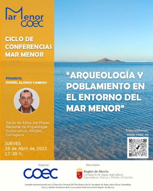 COEC organiza una conferencia sobre Arqueología y poblamiento en el Mar Menor