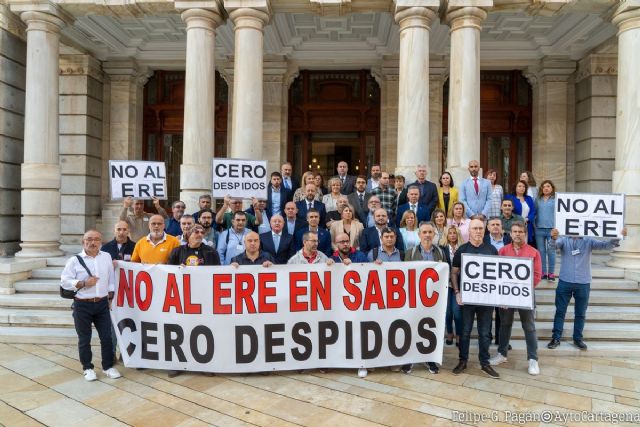 El pleno de Cartagena pone de manifiesto su apoyo unánime y respaldo a los trabajadores de SABIC
