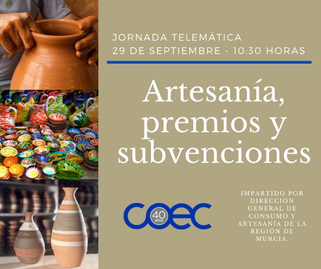COEC organiza dos jornadas telemáticas junto a la dirección general de Artesanía y Consumo