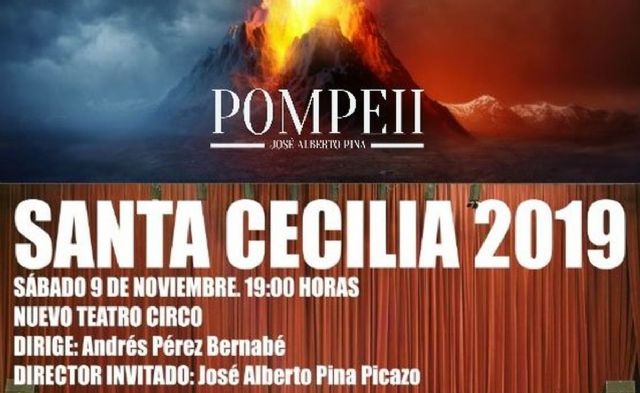La Agrupación Musical Sauces de Cartagena presenta su nueva composición Pompeii