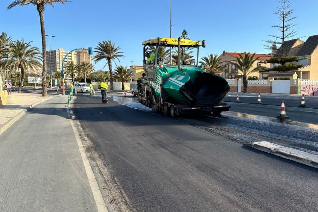 El Ayuntamiento avanza el Plan Asfalto con mejoras en Barrio Peral, Pozo Estrecho, La Palma, Urbanización Mediterráno, Nueva Cartagena