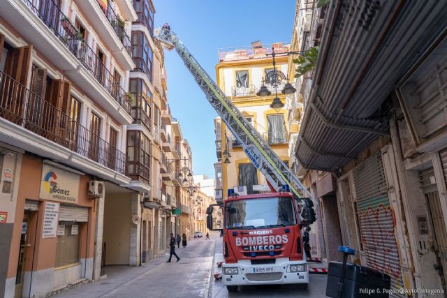 Los Bomberos de Cartagena renovarán su parque móvil con un nuevo vehículo autoescalera