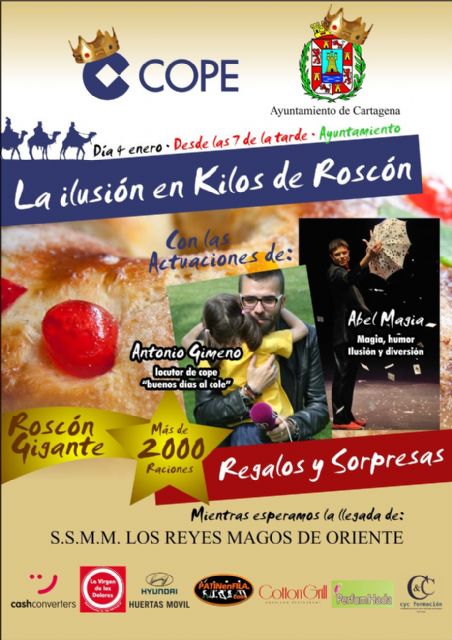 Roscón de Reyes Gigante el sábado en la puerta del Palacio Consistorial