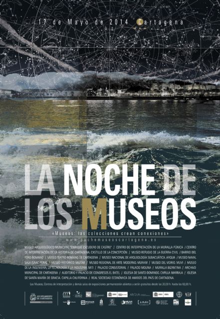 Cielo y mar cartageneros, en el cartel de la Noche de los Museos 2014