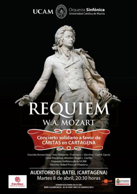 El Réquiem de Mozart en El Batel por una buena causa, mañana