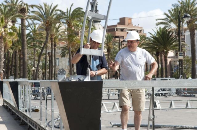 Comienza en el puerto la instalación de Romanorum Vita