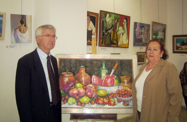 Exposición de pintura de los usuarios del Centro Social de Personas Mayores Cartagena III