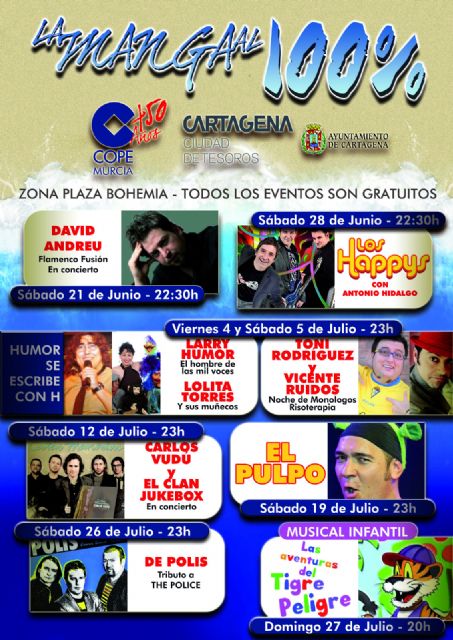 Un mes de julio lleno de actividades para animar La Manga