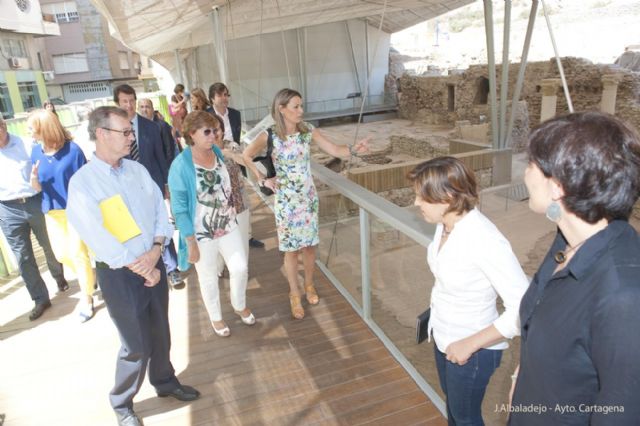 Los arqueólogos hallan en el Foro pinturas de musas únicas en España