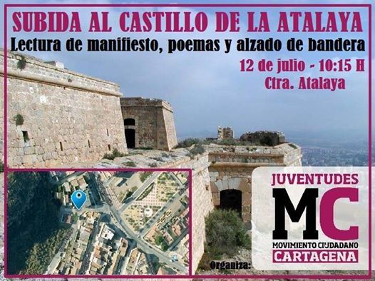 Las juventudes de Movimiento Ciudadano organizan la 'I subida al castillo de la Atalaya'