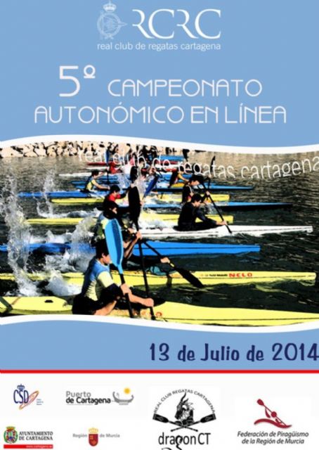 Campeonato Autónomico de Kayak en el puerto de Cartagena