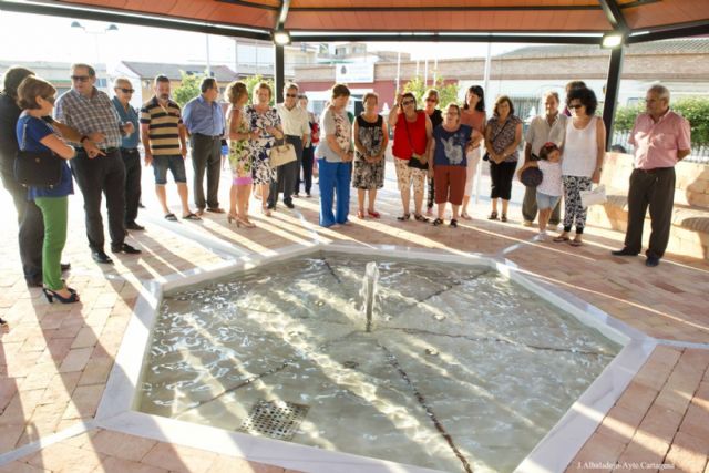 Una fuente y una pérgola se incorporan a la remodelada plaza de La Aparecida