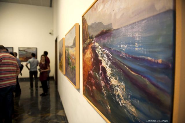 Semitiel Segura hace de guía en su exposición De Cabo Trete a Carthago Nova