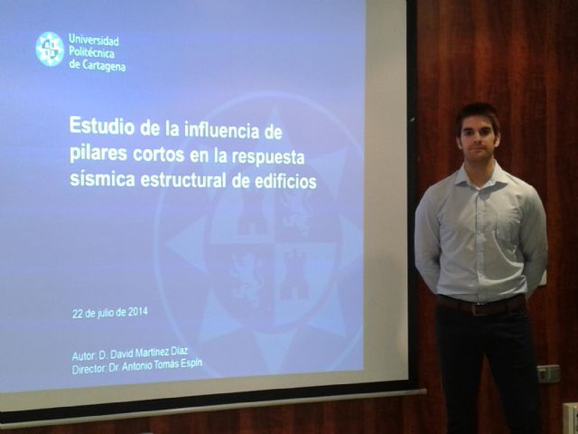 Un estudiante de Máster de la UPCT analiza el comportamiento sísmico de los inmuebles