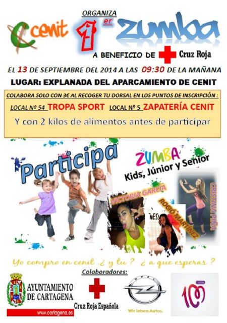 Clases de zumba solidaria en el Cénit