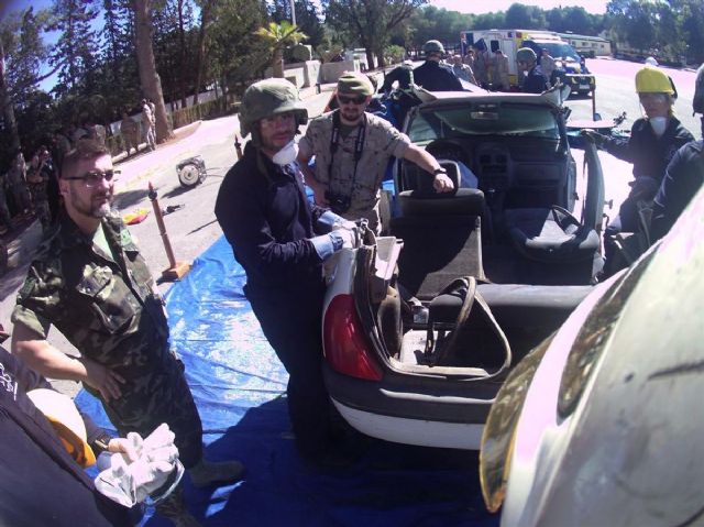 Los bomberos impartieron unas jornadas de rescate de víctimas en el RAAA73