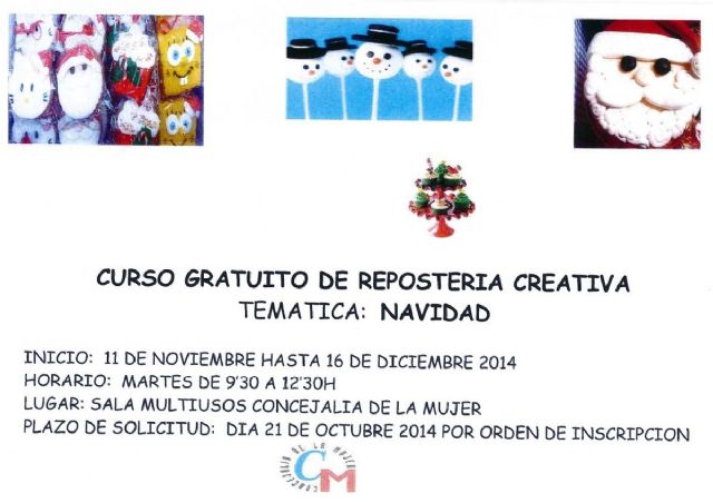 Un curso gratuito enseña a cocinar repostería para estas Navidades