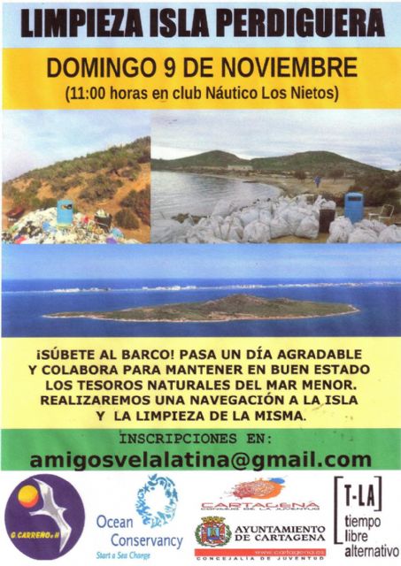 Jornada de limpieza en la Isla Perdiguera con el TLa