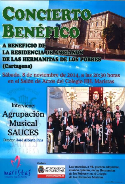 Concierto de Sauces a beneficio de las Hermanitas de los Pobres