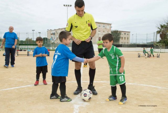E.F. Torre Pacheco, E.F. Nueva Cartagena, E.F. San Ginés 82, E.F. Alumbres y Cartagena F.C., líderes en la clasificación