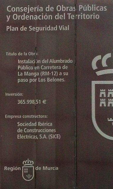 MC pide acabar con el 'apagado' de la vía rápida de La Manga por el alto riesgo de siniestralidad que conlleva