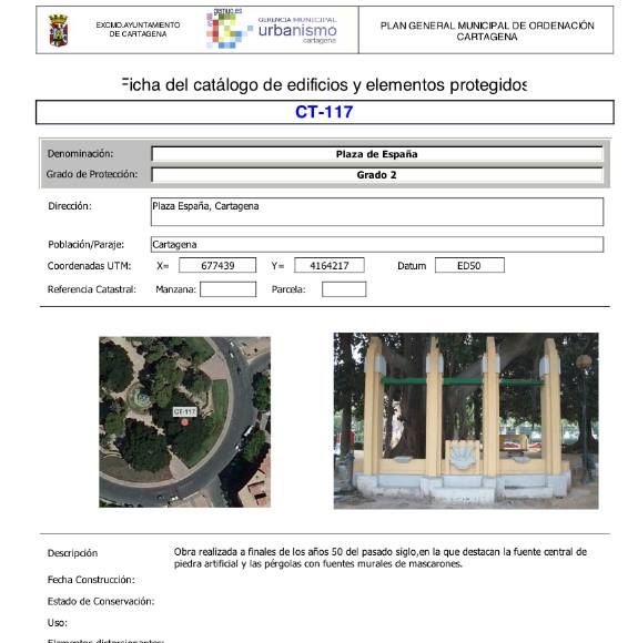 Spct espera que la remodelación de la Plaza de España respete las pérgolas de Lorenzo Ros