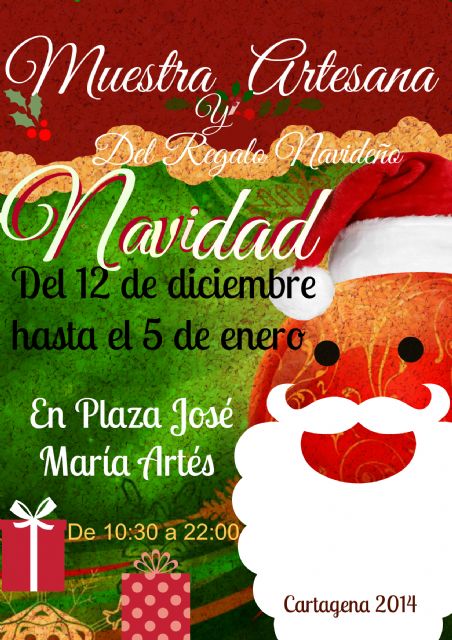 Inauguración de la Muestra Artesana y del Regalo de Navidad en la plaza de José María Artés