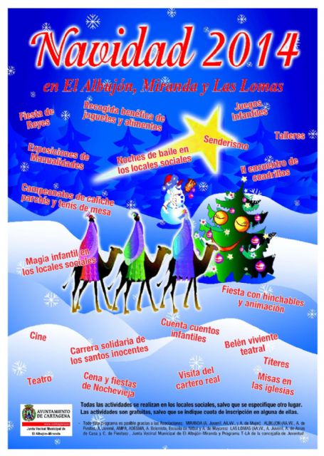 El Albujón, Miranda y Las Lomas pareparan sus fiestas navideñas