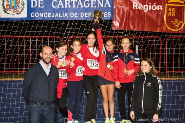 Cartagena, campeona regional en la final de Jugando al Atletismo categoría alevín