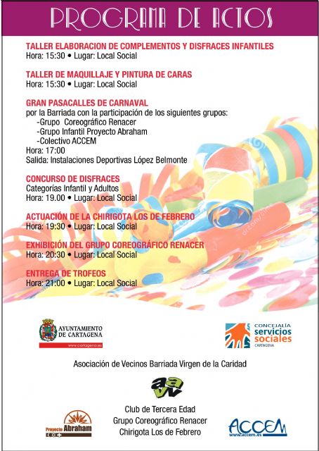 En la barriada Virgen de la Caridad siguen de Carnaval