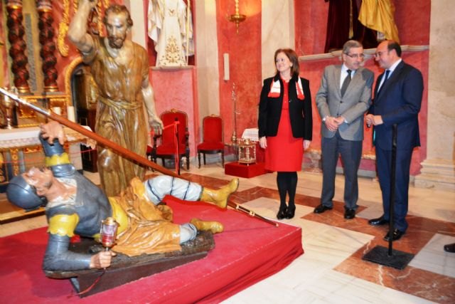 Cultura completa el chequeo del 'Malco' de Salzillo y lo entrega a la Cofradía California de Cartagena