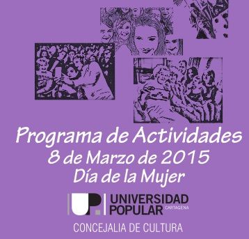 La Universidad Popular también celebra el Día de la Mujer