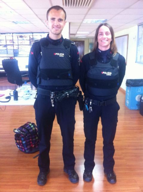 Veintiocho chalecos nuevos para la Policía Local de Cartagena