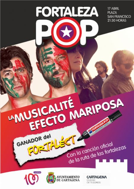 El ganador de FortaléCT actuará junto a La Musicalité y Efecto Mariposa en el Fortaleza Pop