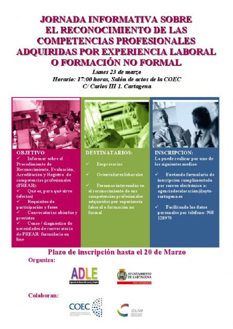 Jornada Informativa sobre Competencias adquiridas por la experiencia laboral
