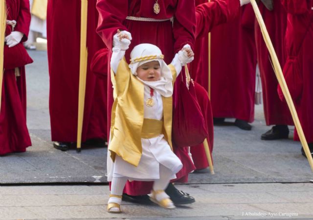 La procesión de la Burrica culmina los primeros actos de la Semana Santa cartagenera