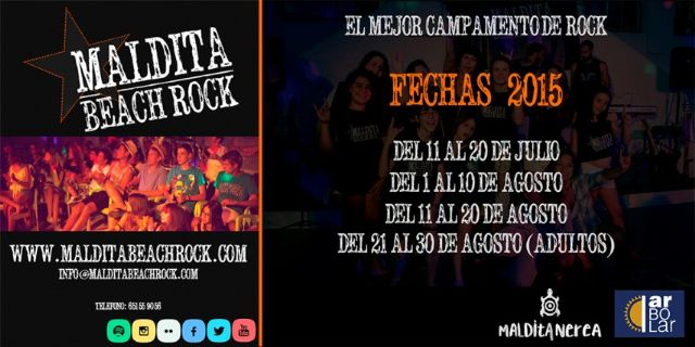 El Maldita Beach Rock (el campamento de Maldita Nerea) lanza para este verano su tercera edición