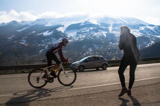 Juan Antonio Conesa logró subirse al podio de la Race Across Italy